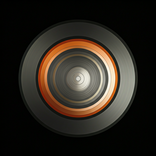 Microscopic view of fiber optic connector end-face